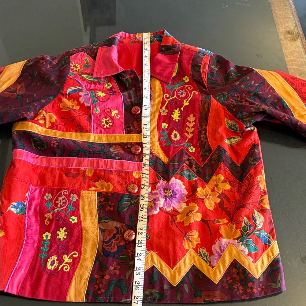 Colorful Floral Patchwork Jacket - Picture 5 of 11